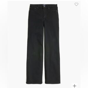 J crew Black wide-leg full-length jean in all-day stretch
